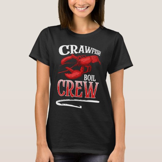 Crawfish Boil Crew Crayfish Tシャツ (正面)