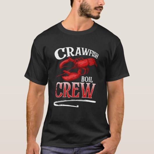 Crawfish Boil Crew Crayfish Tシャツ (正面)
