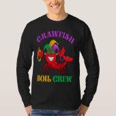Crawfish Boil Crew  Mardi Gras Carnival New Orlean Tシャツ (正面)