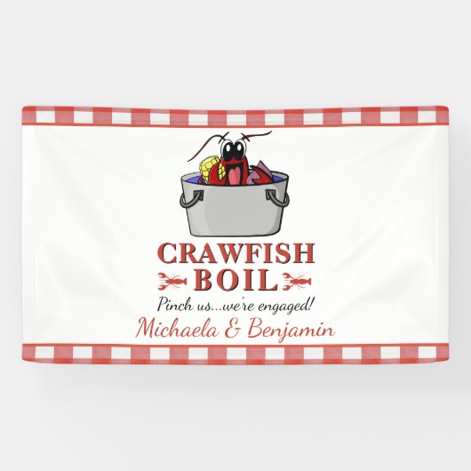 Crawfish Boil Engagement Party 横断幕 (横)