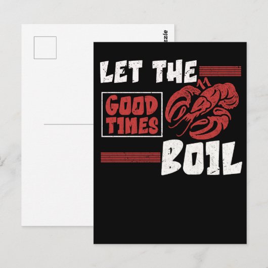 Crawfish Boil Funny Crayfish Cook Lobsters ポストカード (正面/裏面)