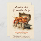 Crawfish Boil Graduation Party | Southern Style  招待状 (正面/裏面)