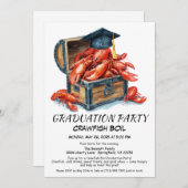 Crawfish Boil Graduation Party | Southern Style  招待状 (正面/裏面)