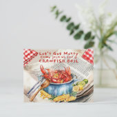 Crawfish Boil Let's Get Messy ポストカード (スタンド正面)