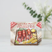 Crawfish Boil Let's Get Messy ポストカード (スタンド正面)