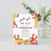 Crawfish Boil Script Engagement Party Invitation (スタンド正面)