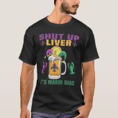 Crawfish Boil Shut Up Liver Mardi Gras Beer Drinki Tシャツ (正面)