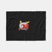 Crawfish Boil Social Club Cajun Seafood Festival S フリースブランケット (正面(横))