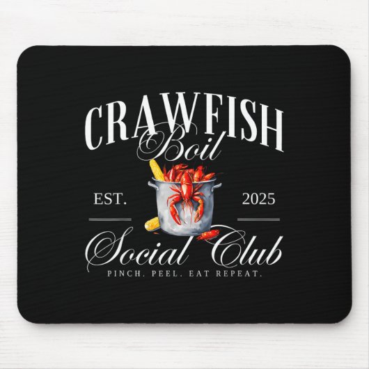 Crawfish Boil Social Club Cajun Seafood Festival S マウスパッド (正面)