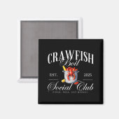 Crawfish Boil Social Club Cajun Seafood Festival S マグネット (正面/裏面)