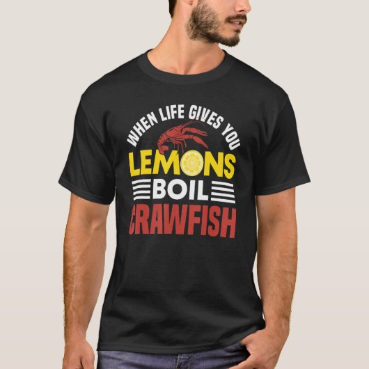 Crawfish Boiler Lobster Trap Louisiana Crawfish Co Tシャツ (正面)