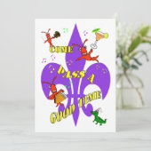 Crawfish Fleur de Lysのパーティの招待状 招待状 (スタンド正面)