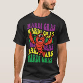 Crawfish Mardi Gras Retro Mudbug Carnival Parade C Tシャツ (正面)
