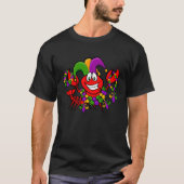 Crawfish Mardi Gras Tee Jester Lobster Crayfish Fa Tシャツ (正面)