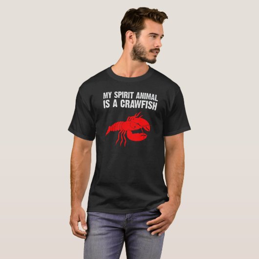 Crawfish Men Women Crayfish Crawfish Eating Tシャツ (正面フル)