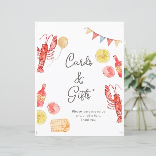 Crawfish Party Cards & Gifts Sign (スタンド正面)