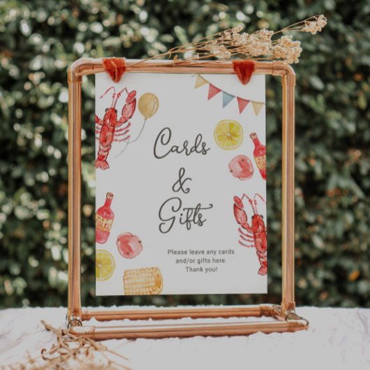 Crawfish Party Cards & Gifts Sign