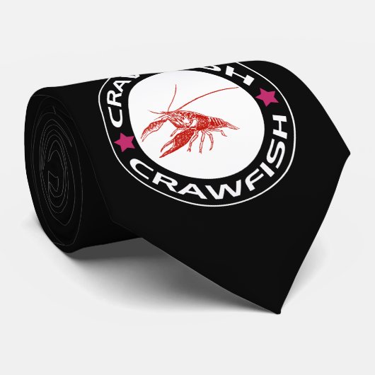 crawfish-ring (red-1) ネクタイ (ロール)
