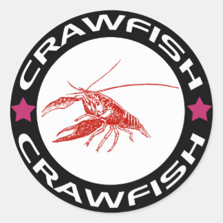 crawfish-ring (red-1) ラウンドシール