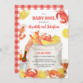 Crawfish Seafood Boil Baby Shower Invitation 招待状 (正面/裏面)