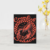 Crawfish Season Crawfish Boil Lobster Cajun Men Wo カード (黄色い花)