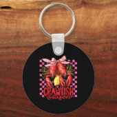 Crawfish Season Crawfish Boil Lobster Cajun Men Wo キーホルダー (正面)