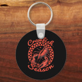 Crawfish Season Crawfish Boil Lobster Cajun Men Wo キーホルダー (正面)