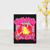 Crawfish Season Funny Tee For Men Women Kids カード (黄色い花)