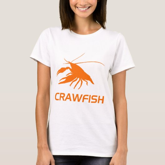 crawfish's silhouette (Orange) Tシャツ (正面)
