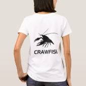 crawfish's silhouette (Orange) Tシャツ (裏面)