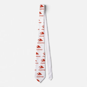 crawfish's　silhouette (Red) ネクタイ