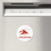 crawfish's silhouette (Red) マグネット (インサイチュ (食洗機))
