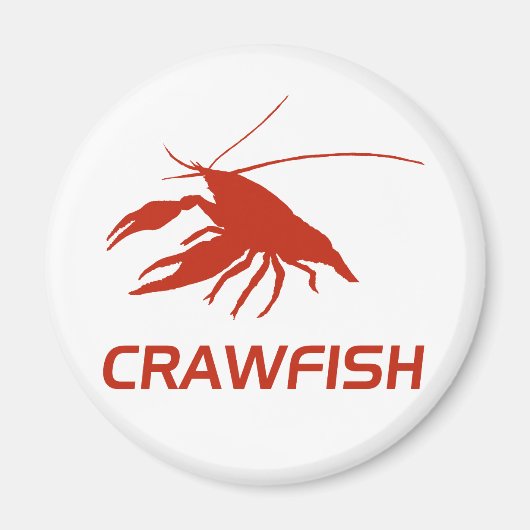 crawfish's silhouette (Red) マグネット (正面)