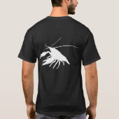 crawfish's silhouette (Red) Tシャツ (裏面)