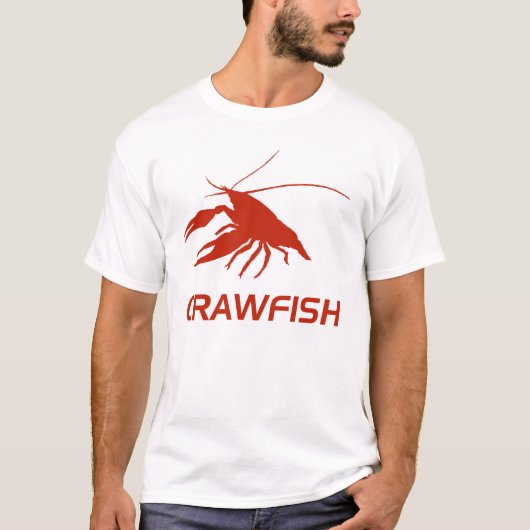 crawfish's silhouette (Red) Tシャツ (正面)