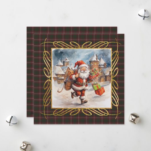 Crawford Modern Scottish Tartan クリスマス (正面/裏面インサイチュ)