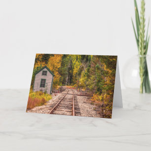 Crawford Notch Train Tracksグリーティングカード カード