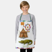 Crawford, painted circus crocodile エプロン (着用した状態)