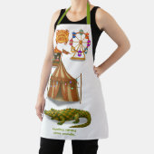 Crawford, painted circus crocodile エプロン (インサイチュ)