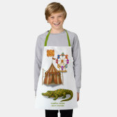 Crawford, painted circus crocodile エプロン (着用した状態)