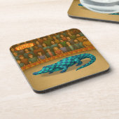 Crawford, painted circus crocodile コースター (左側)