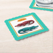 Crawford, painted circus crocodile ペーパーコースター (アングル)