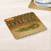 Crawford, painted circus crocodile ペーパーコースター (アングル)