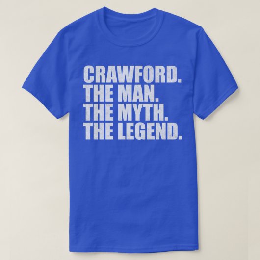 CrawfordCrawfordファミリー名Crawford姓Cr Tシャツ (デザイン正面)