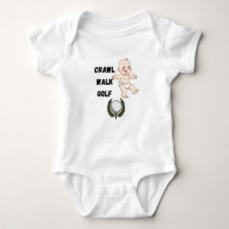 crawl walk golf golfer golfing baby bodysuit ベビーボディスーツ