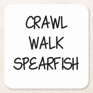 Crawl Walk Spearfish スクエアペーパーコースター