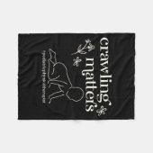 Crawling Physical Therapist Pediatric Physical T フリースブランケット (正面(横))