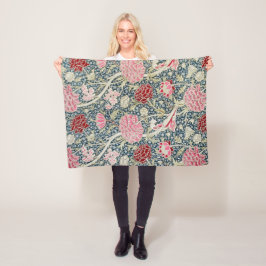 Crayパターン（William Morrisによる） フリースブランケット