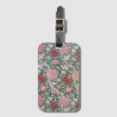 Crayパターン(William Morrisによる) ラゲッジタグ (正面縦)