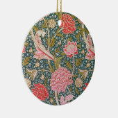 Cray - Art nouveau floral print by William Morris セラミックオーナメント (右)